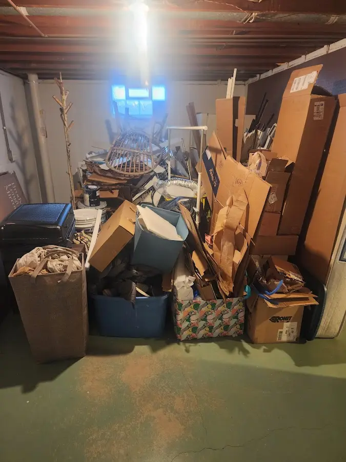 Roll-off dumpster container at job site for 20 Yard Dumpster Rental in Clarksdale